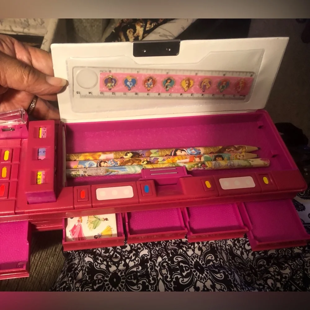 Disney Princess Pencil Case Pop Out Multifunction Sharpener Vintage